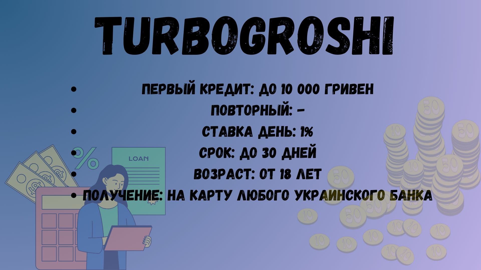 деньги на карту без отказа турбогроши