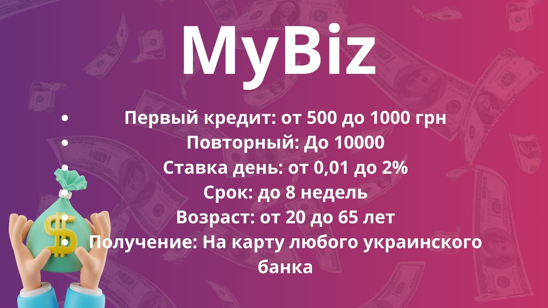 беспроцентный кредит на 6 месяцев майбиз