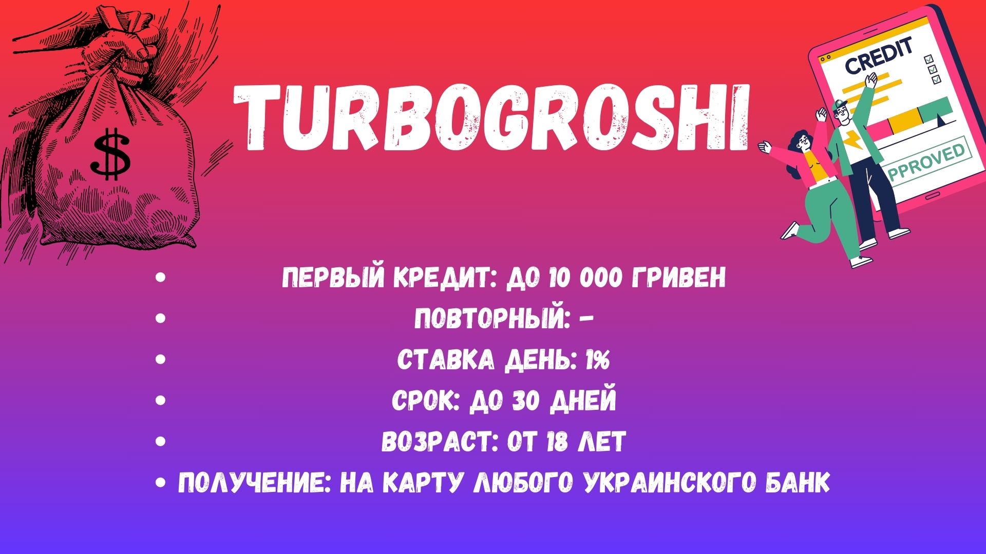 микрокредит без проверок турбогроши